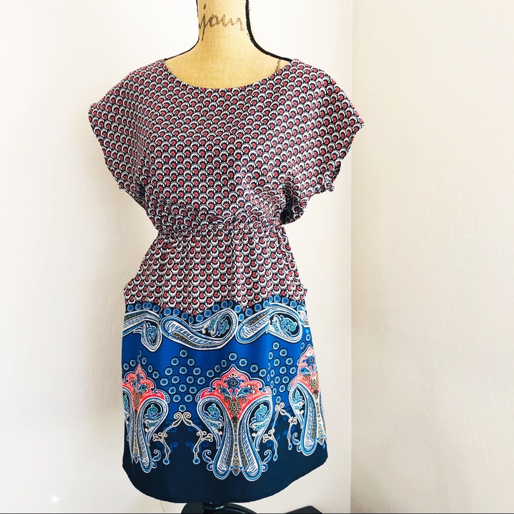 illa illa Paisley midi dress M